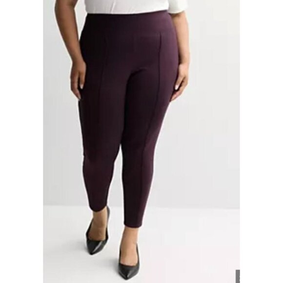 Women's Nine West Burgundy Leggings, size XXL - Picture 2 of 13